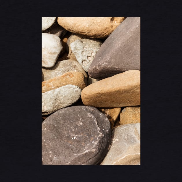 Cobble Stone High On Beach Edge by textural